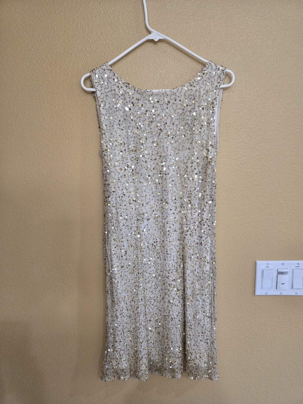 Pisarro Nights Gold Sequin Midi Dress